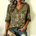 Women's Halloween Date Plant And Flower Short-sleeve Top