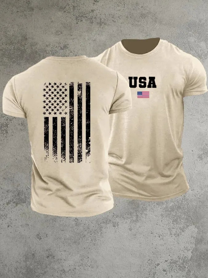 USA 250th Anniversary  Pattern 100% Cotton T-Shirt