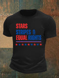 Men's The Stars and Stripes Print T-Shirt