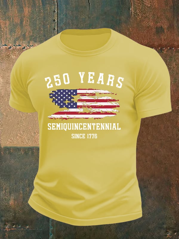 Men's 250 Years Semiquincentennial Since 1776 T-Shirt