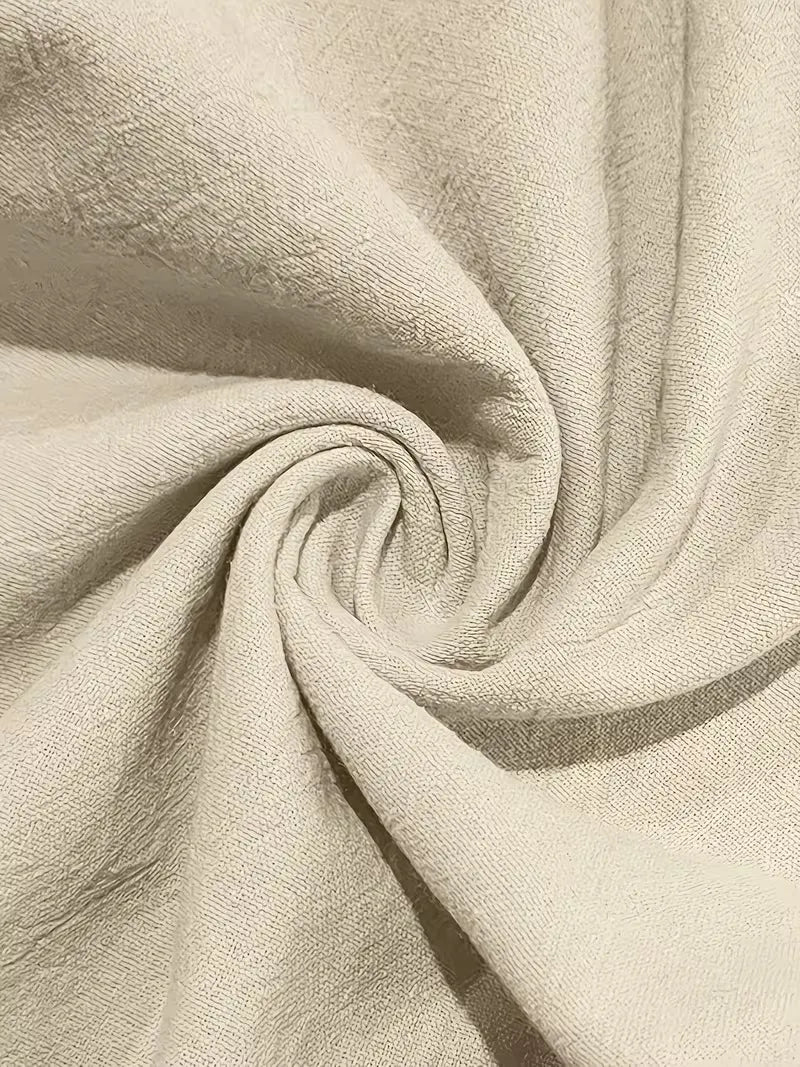 Men's Breathable Cotton-Linen Henley Casual Vest