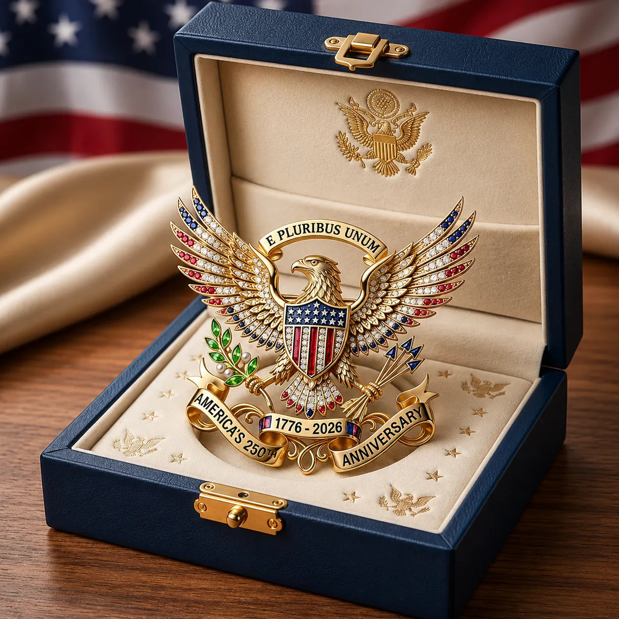 Commemorative Liberty Bow Pin