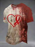 Men's Retro Print Short-Sleeve T-Shirt