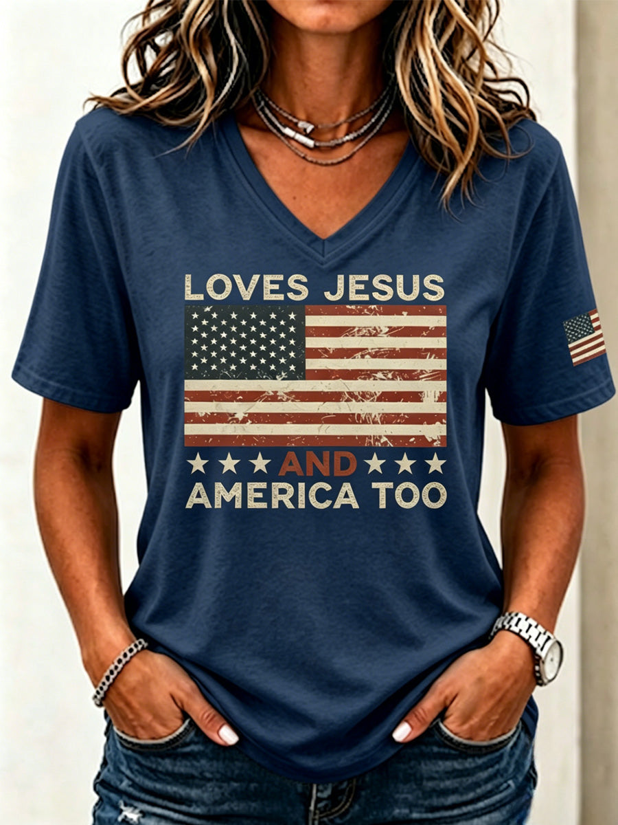 Women's Faith Casual Printed Short-Sleeve T-shirt