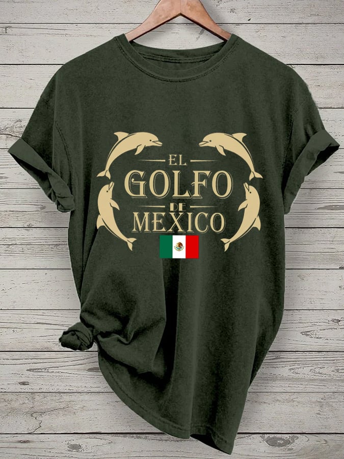 Women's "The Gulf of Mexico" Printed Casual T-Shirt