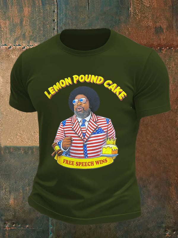 Men's Lemon Pound Cake  Printed T-Shirt