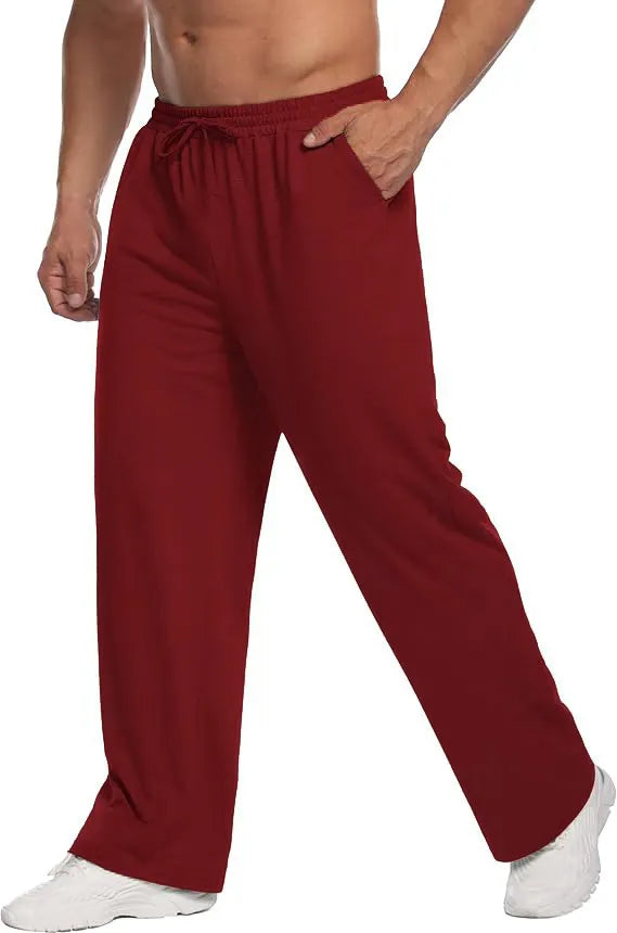 Men's Loose Fitting Casual Pants for Relaxed Fit Oversize Clothing Comfortable Drawstring Lounge