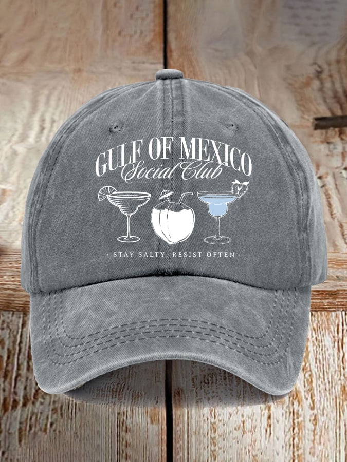 Gulf Of Mexico Printed Casual Baseball Cap