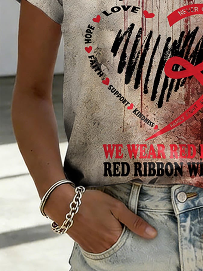 Women's Casual Print Short-Sleeve T-Shirt