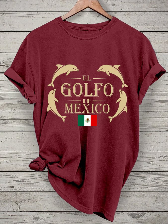 Women's "The Gulf of Mexico" Printed Casual T-Shirt