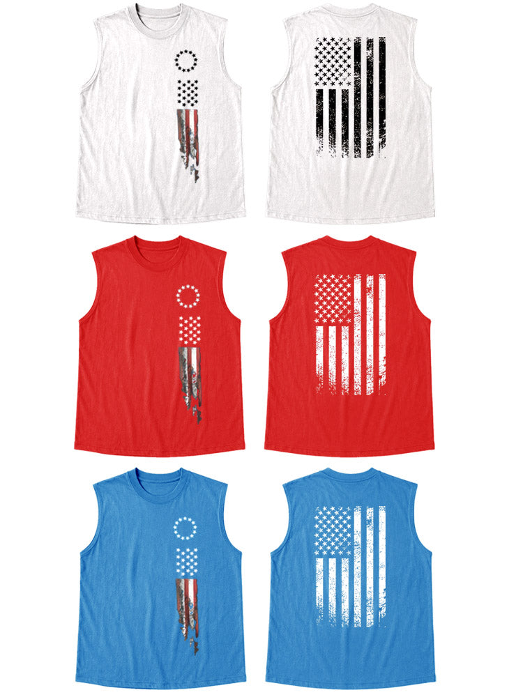 250Th Anniversary Pattern Round Neck 100% Cotton Tank Top