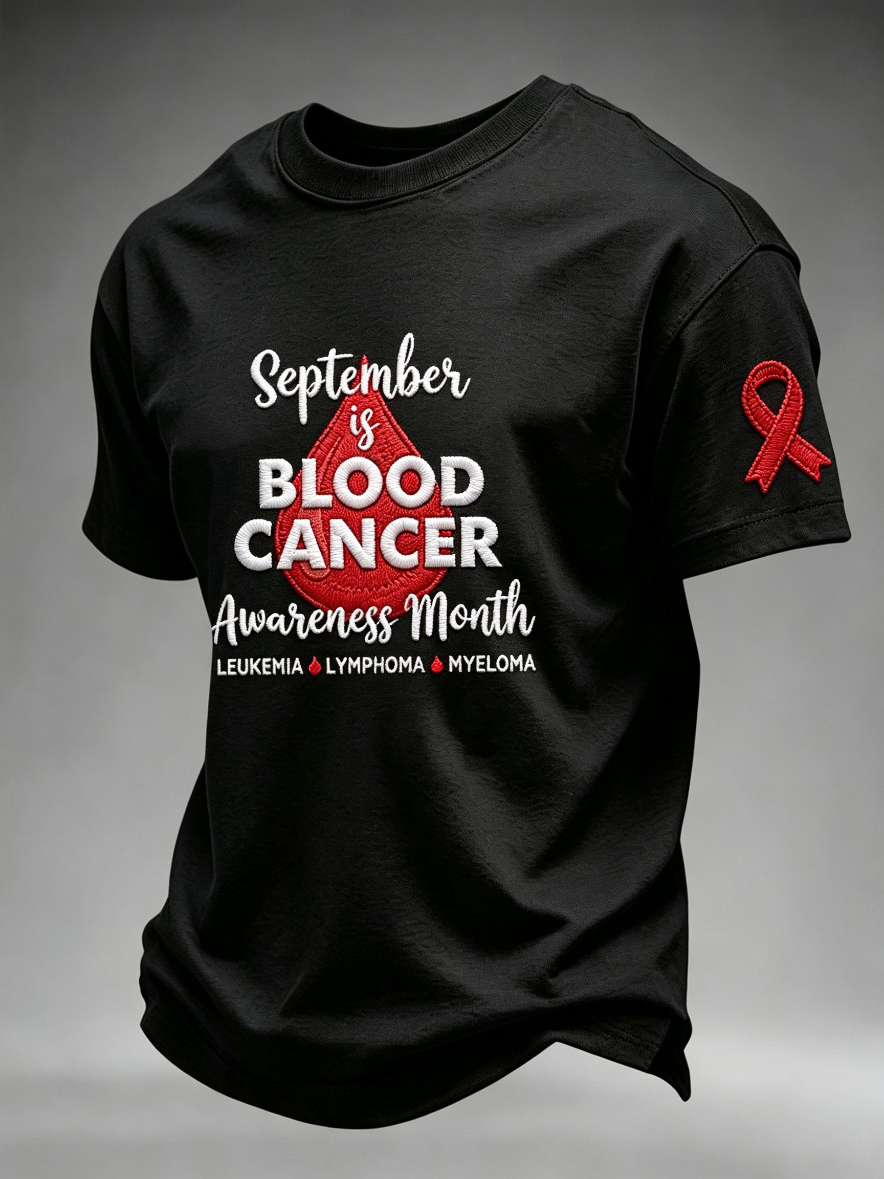Men's Blood Cancer Awareness Graphic T-Shirt