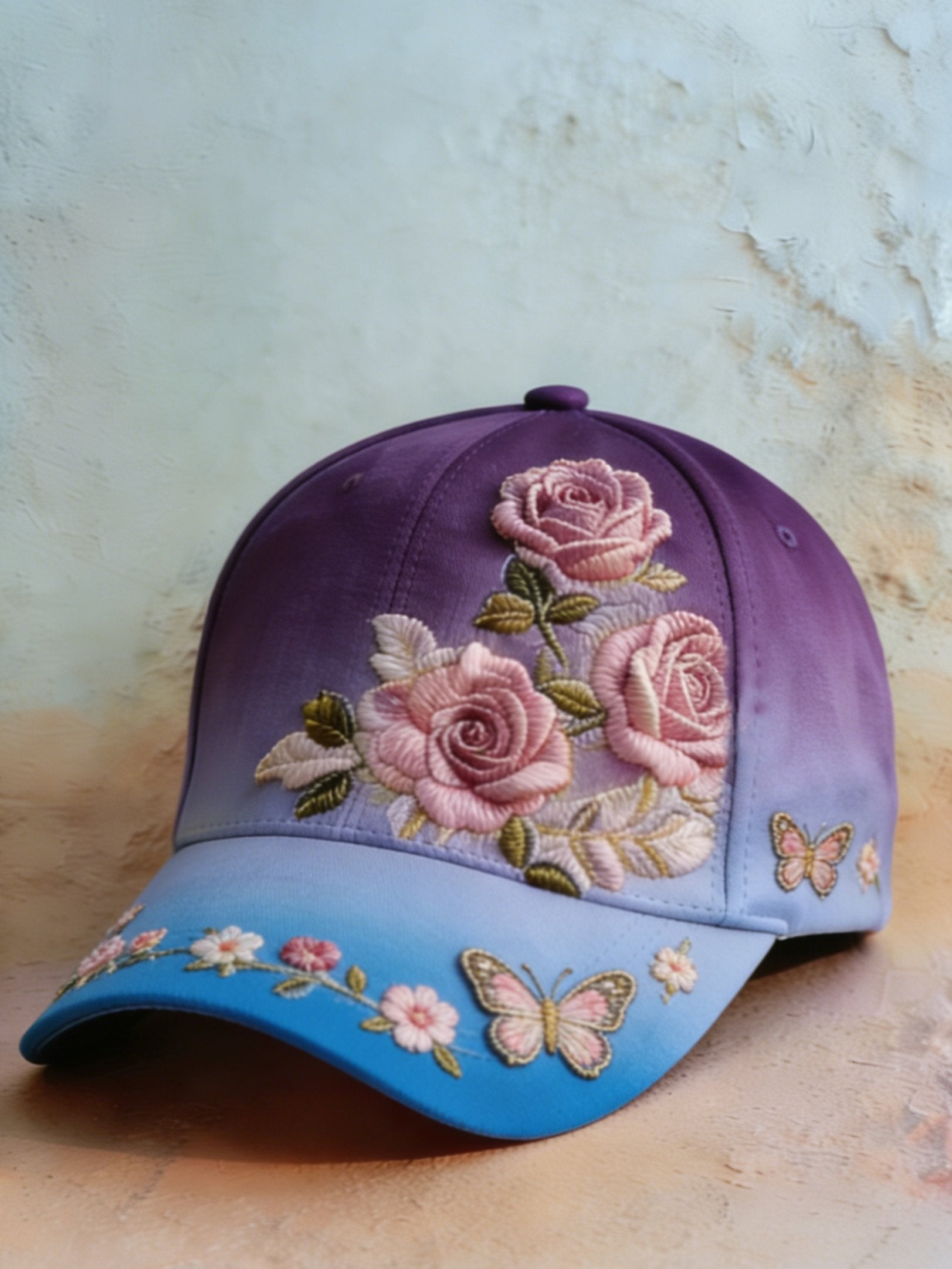 Women's Retro Bohemian Floral Print Casual Hat