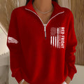 Women's Red Friday Printed Casual Sweatshirt