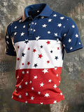 Men's Casual Printed Polo Shirt