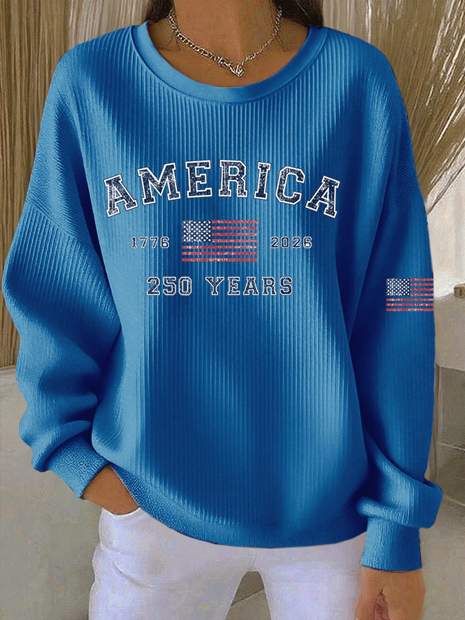 Women's Casual Print Long Sleeve Knit Top