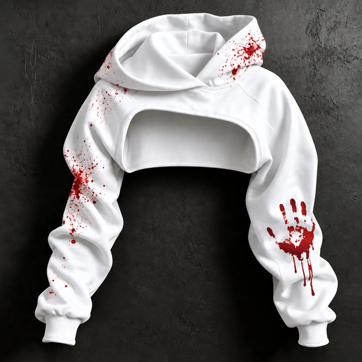 Women's Halloween It's Not My Blood Print Hoodie Two Piece Set