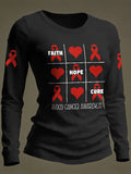 Women's Casual Print Long-Sleeve T-Shirt