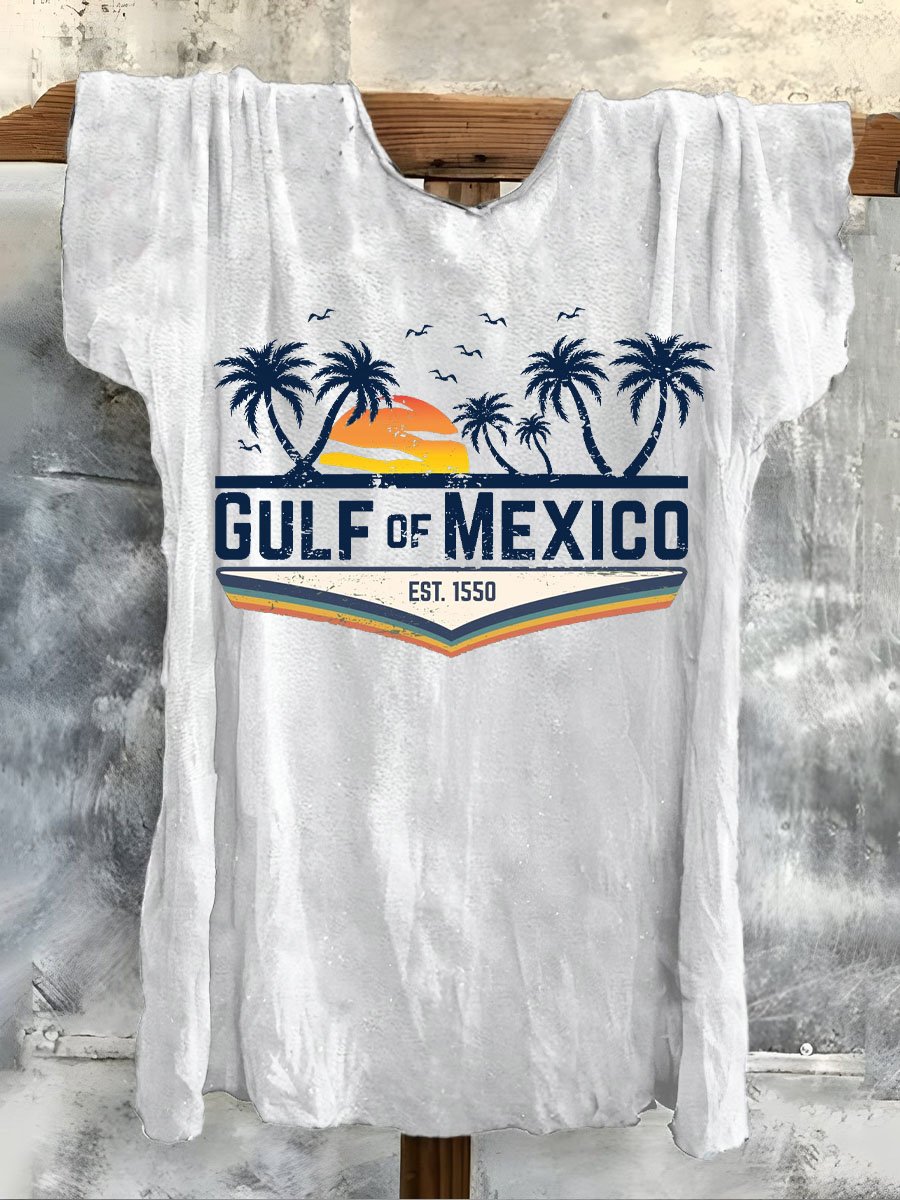 Women's Gulf Of Mexico Print T-Shirt