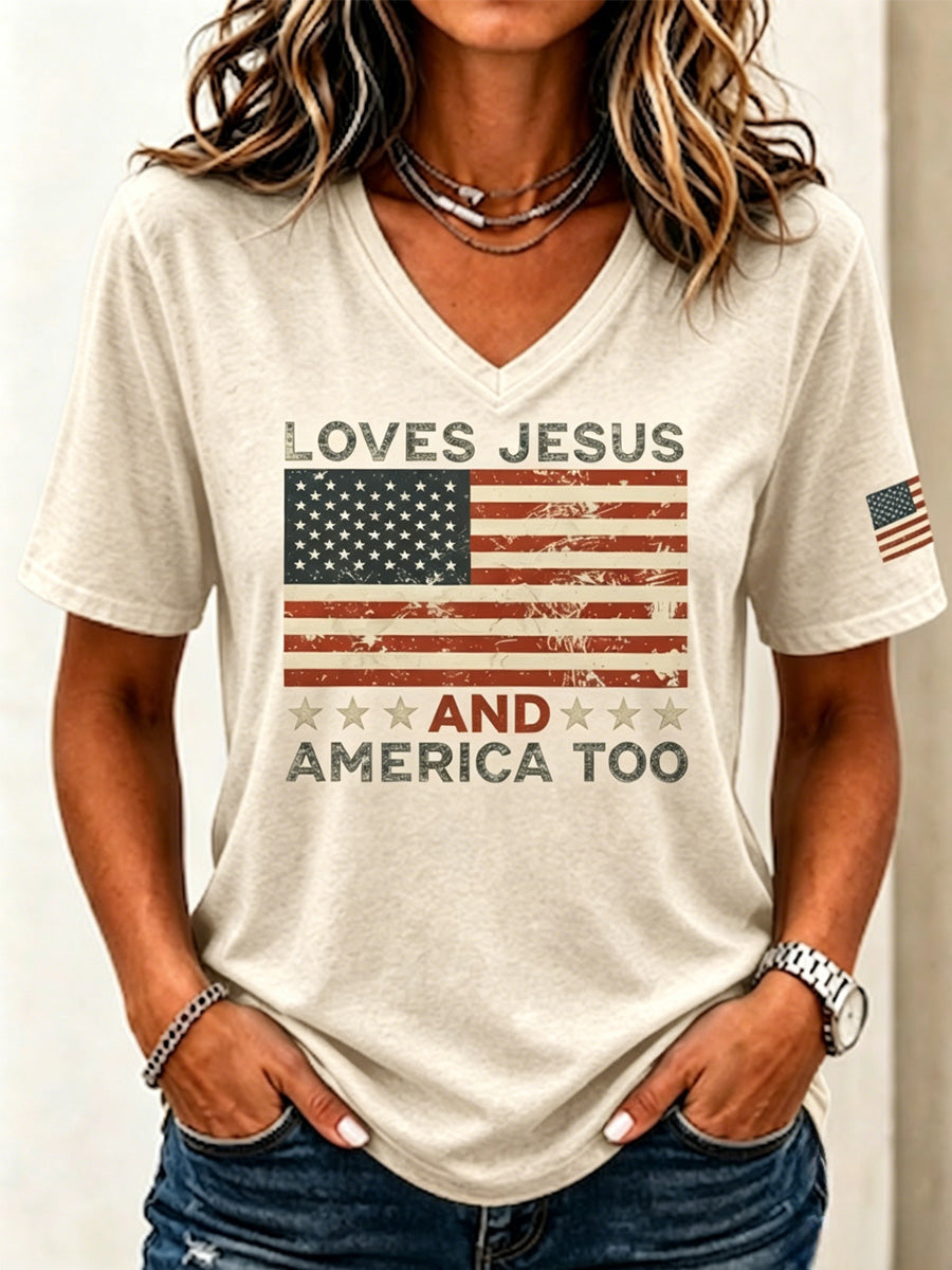 Women's Faith Casual Printed Short-Sleeve T-shirt