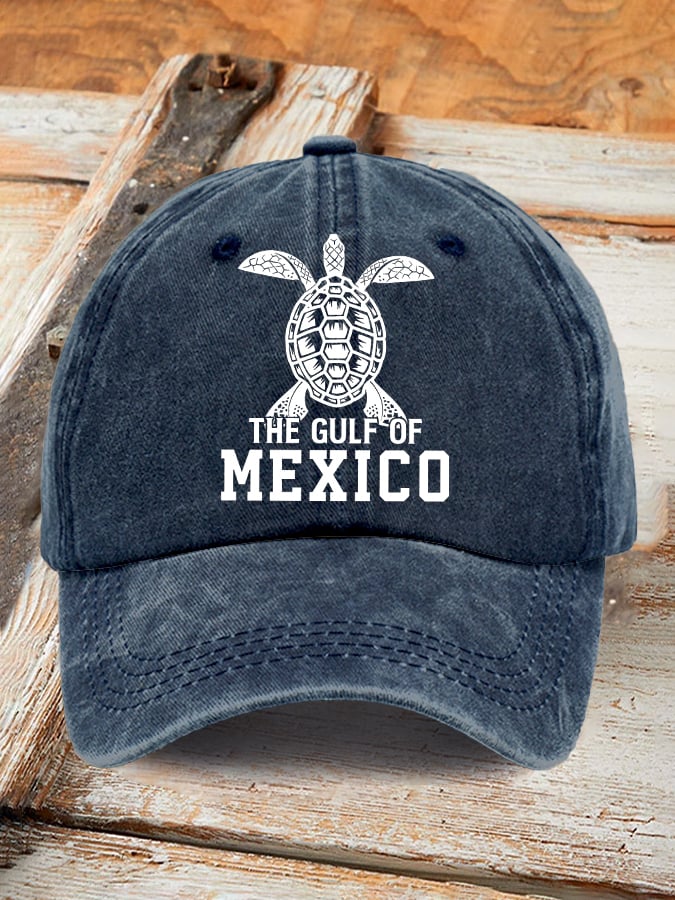 Retro Gulf Of Mexico Stay Salty And Resist Printed Baseball Cap