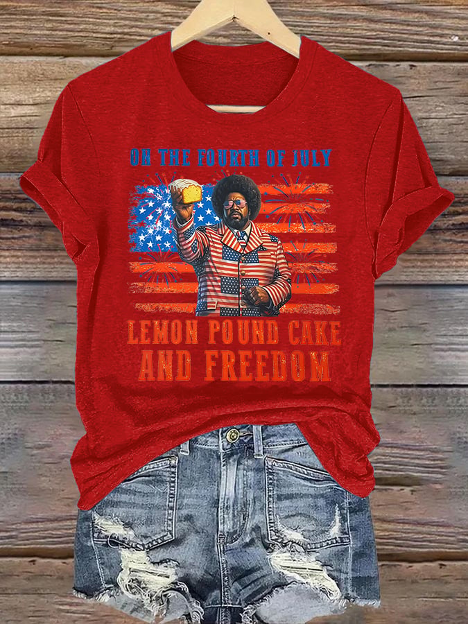 Women's   Lemon Pound Cake  Printed T-Shirt