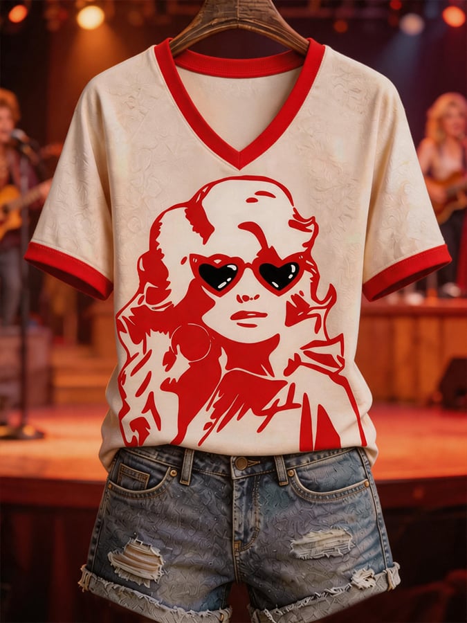 Country Singer Commemorative Printed T-Shirt