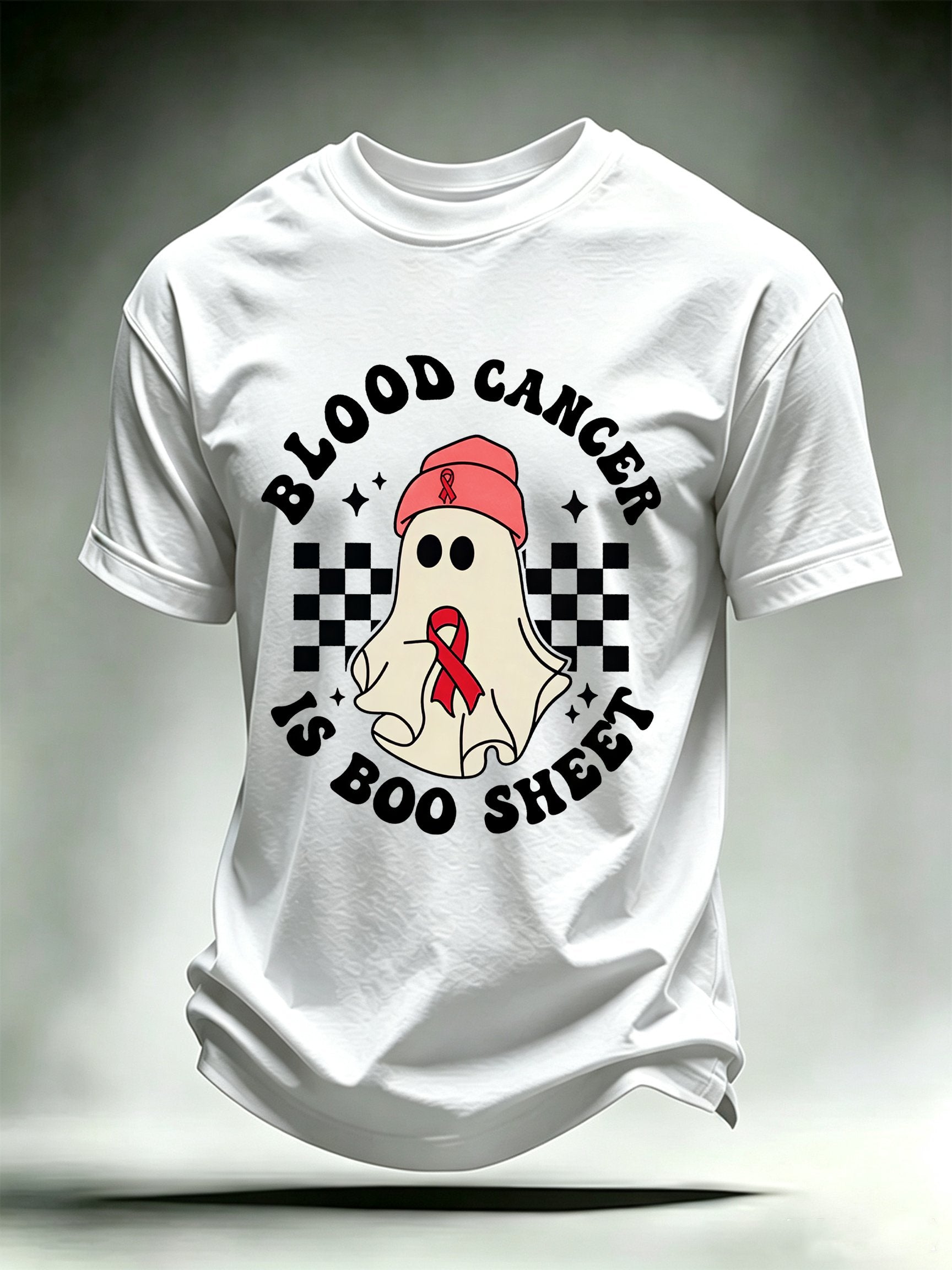 Men's BLOOD CANCER IS BOO SHEET Print T-Shirt