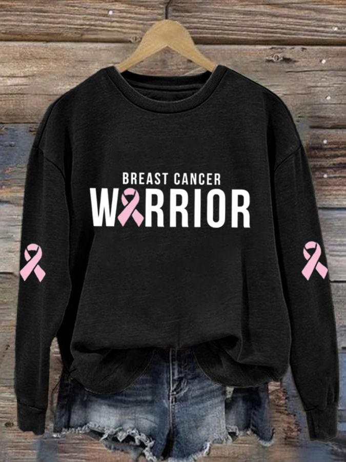 Women's Breast Cancer Pink Ribbon Sweatshirt