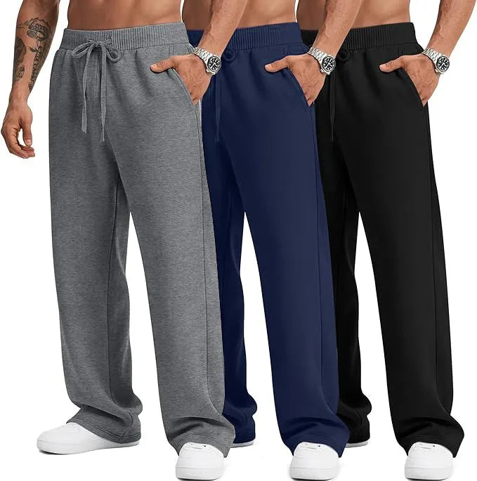 Men's Loose Fitting Casual Pants for Relaxed Fit Oversize Clothing Comfortable Drawstring Lounge