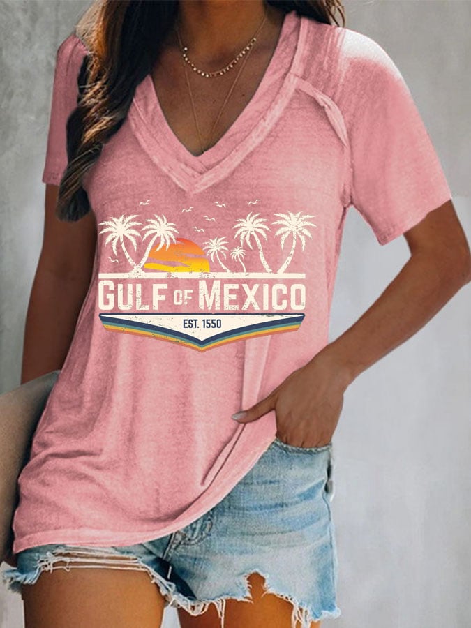 Women's Gulf Of Mexico Print T-Shirt