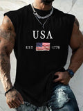 Men's Independence Day Print Tank Top