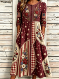 Women's Casual American Independence Day Print Art Casual Dress