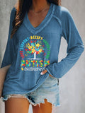 Women's Accept Love Understand Autism Awareness T Shirt