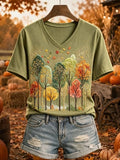 Women's Casual Print Short-Sleeve T-Shirt