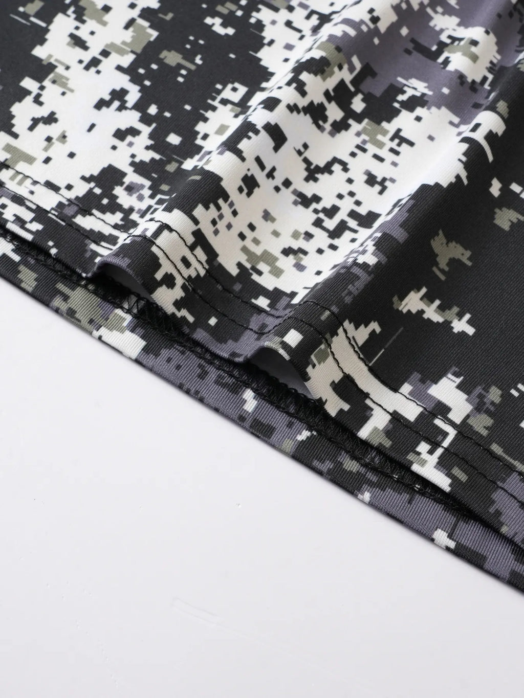 Men's Camouflage Casual Outdoor Crew-Neck Short-Sleeve Jogging Top