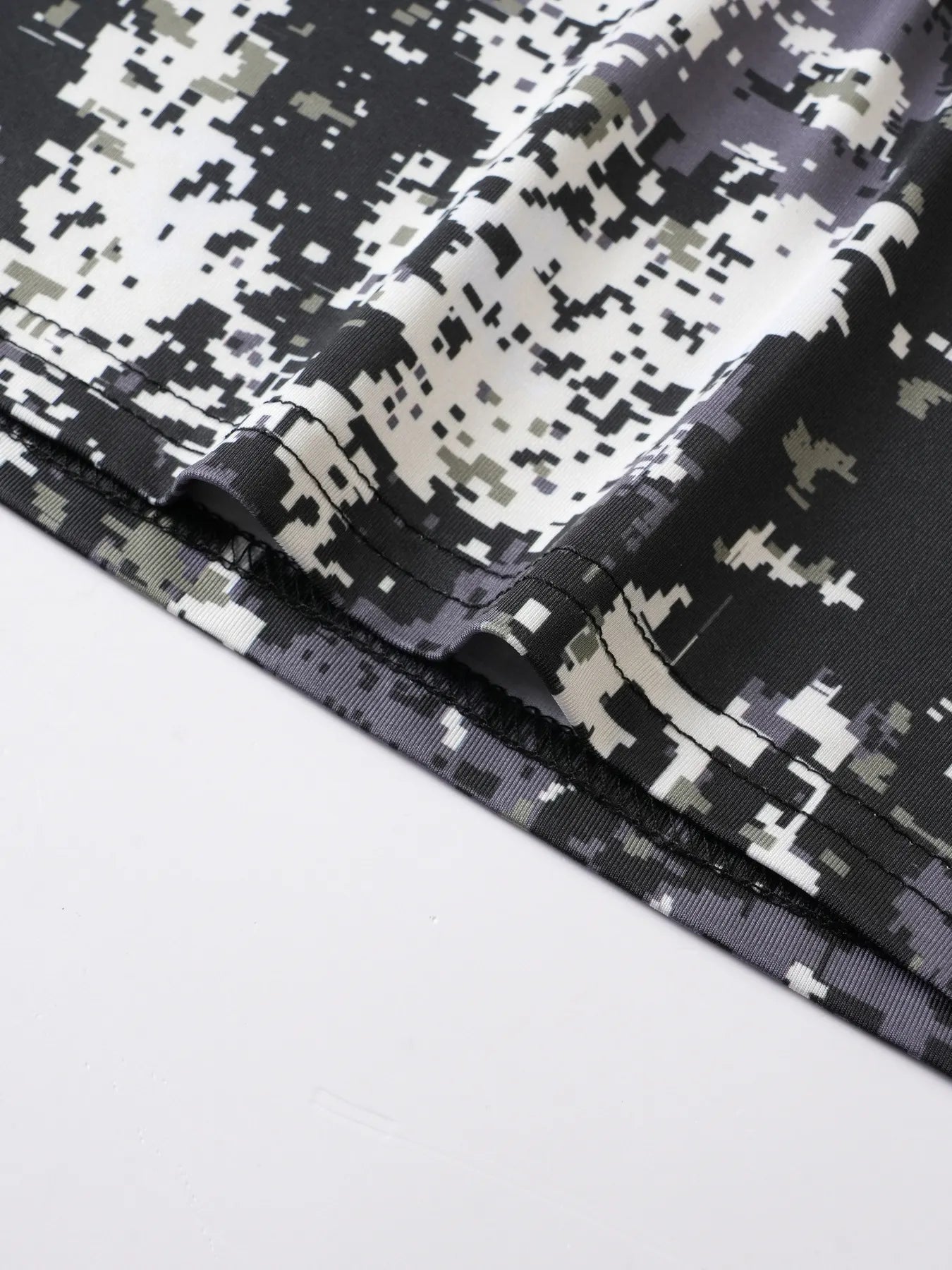 Men's Camouflage Casual Outdoor Crew-Neck Short-Sleeve Jogging Top