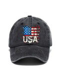 American Flag Print Hat