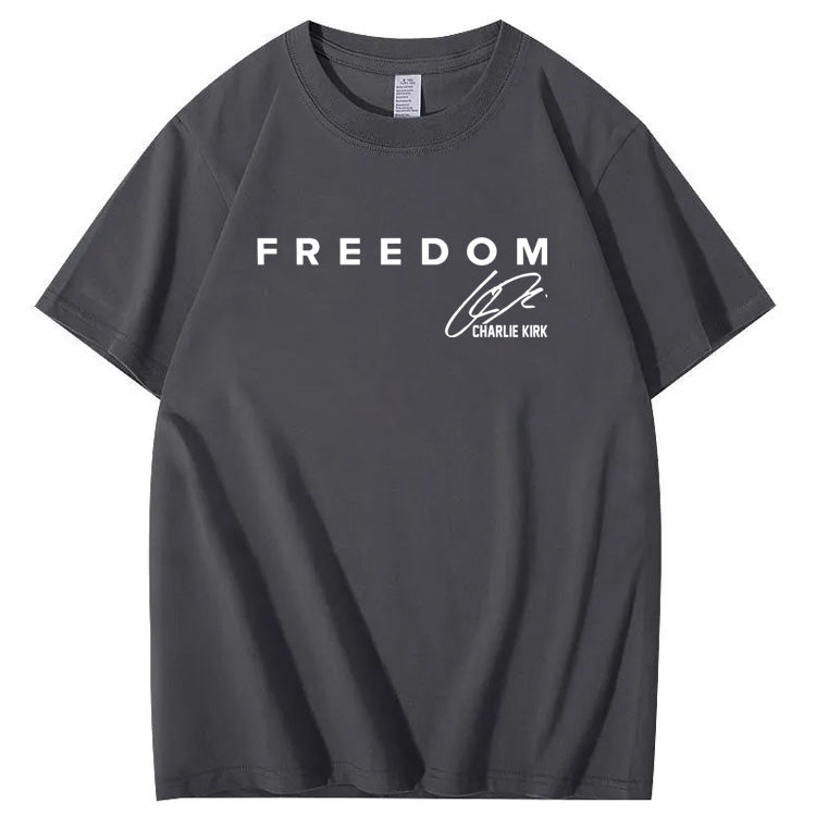 Freedom Pattern100% Cotton T-Shirt