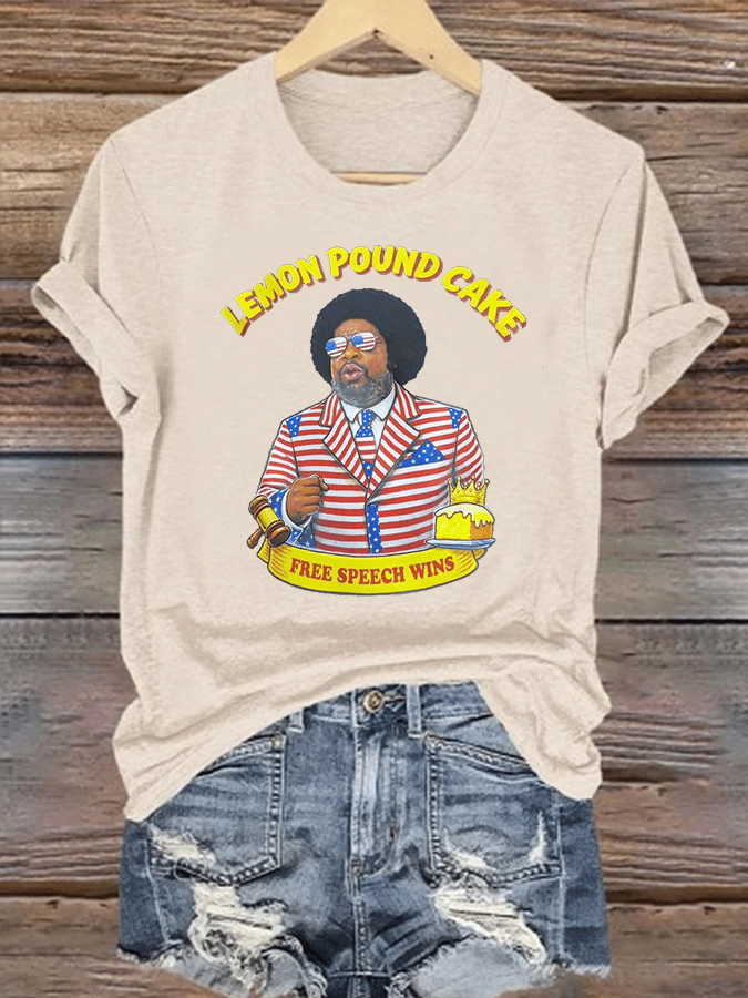 Women's   Lemon Pound Cake  Printed T-Shirt