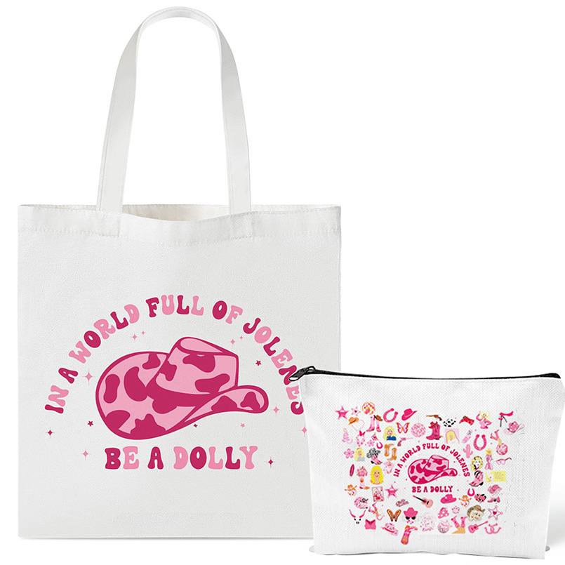 Dolly Parton Canvas Tote Bag & Makeup Bag Set