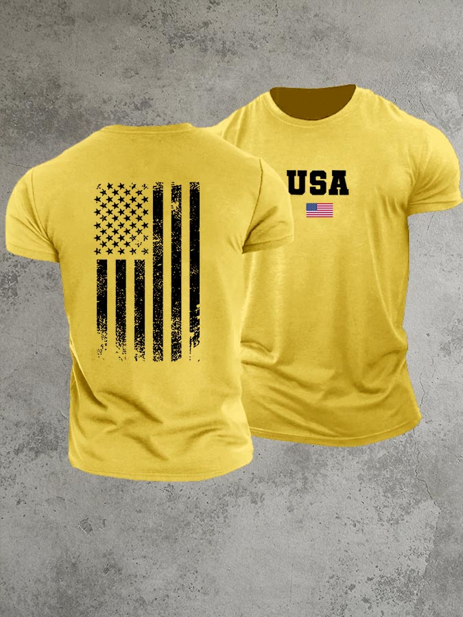 USA 250th Anniversary  Pattern 100% Cotton T-Shirt