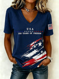 Women's 250th Anniversary Print Casual Top