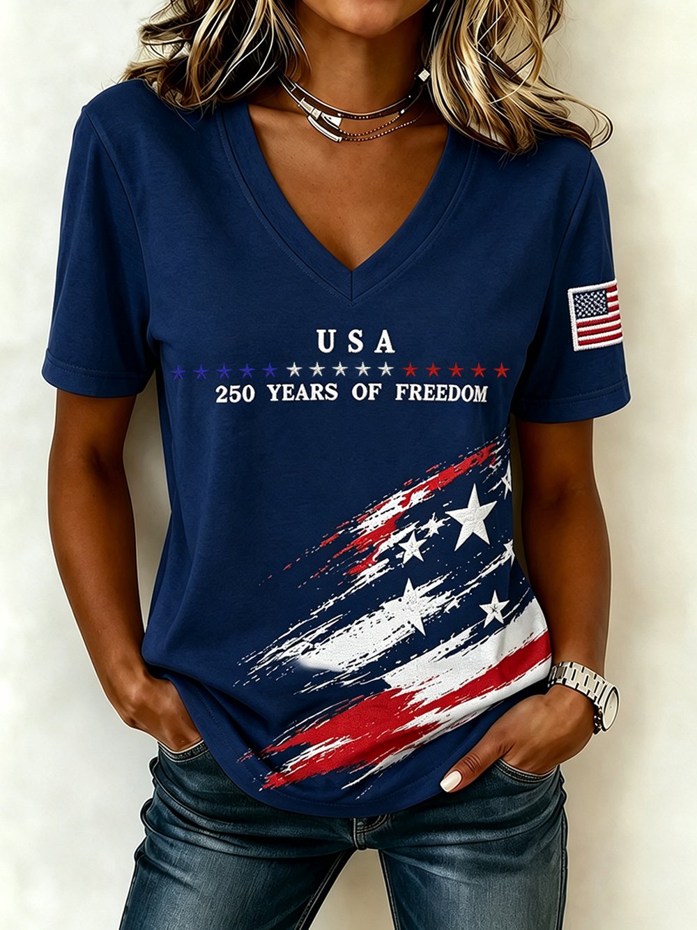 Women's 250th Anniversary Print Casual Top
