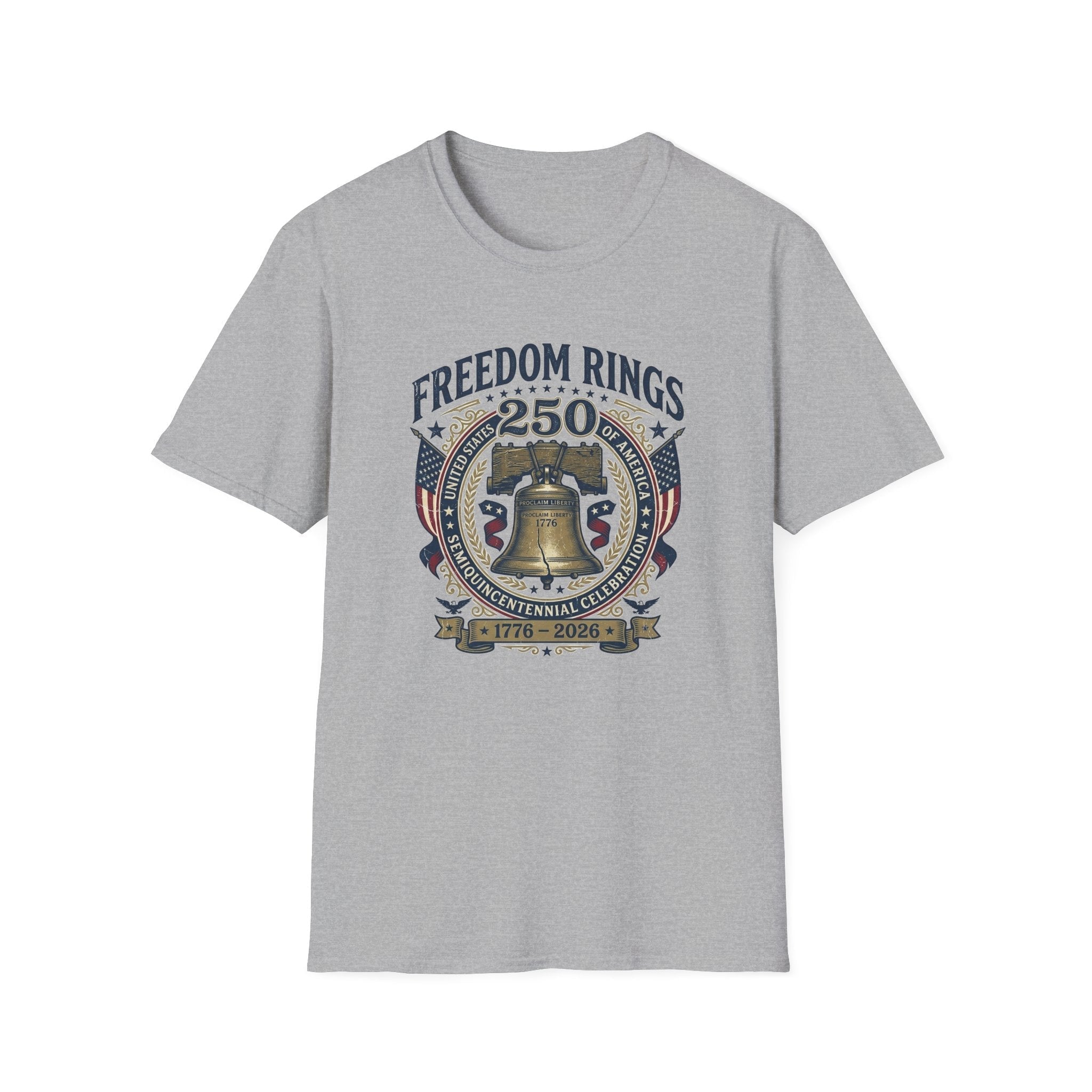Freedom Rings Liberty Bell 250th Anniversary T-Shirt  (1776–2026)