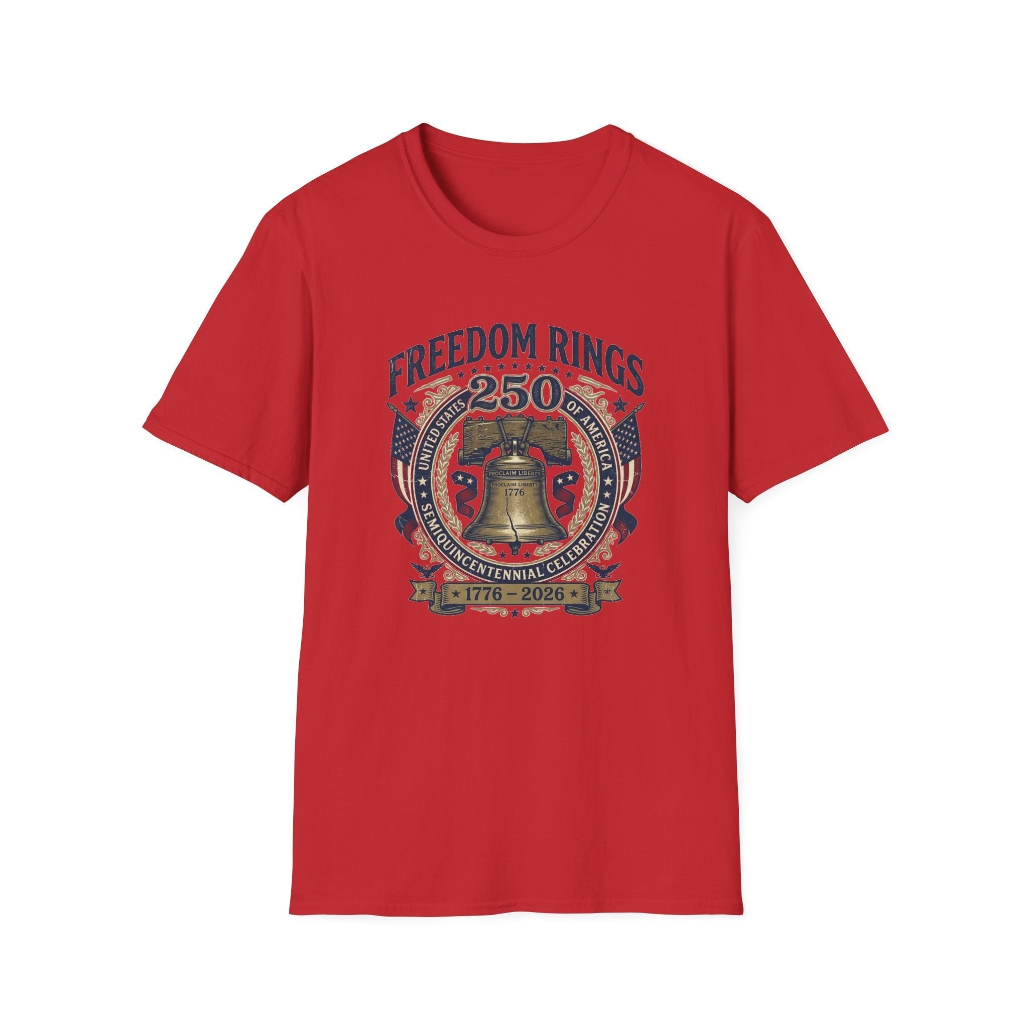 Freedom Rings Liberty Bell 250th Anniversary T-Shirt  (1776–2026)