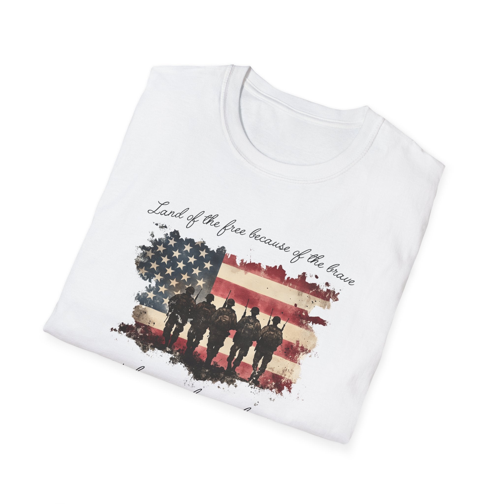 Land of the Free Because of the Brave ' Honor and Remember' T-Shirt