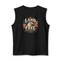 Land of the Free Muscle Tank – Vintage American Eagle Patriotic 4th of July Tank Top