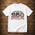 Red, White, & Blue 250 Years of Freedom Patriotic T-Shirt