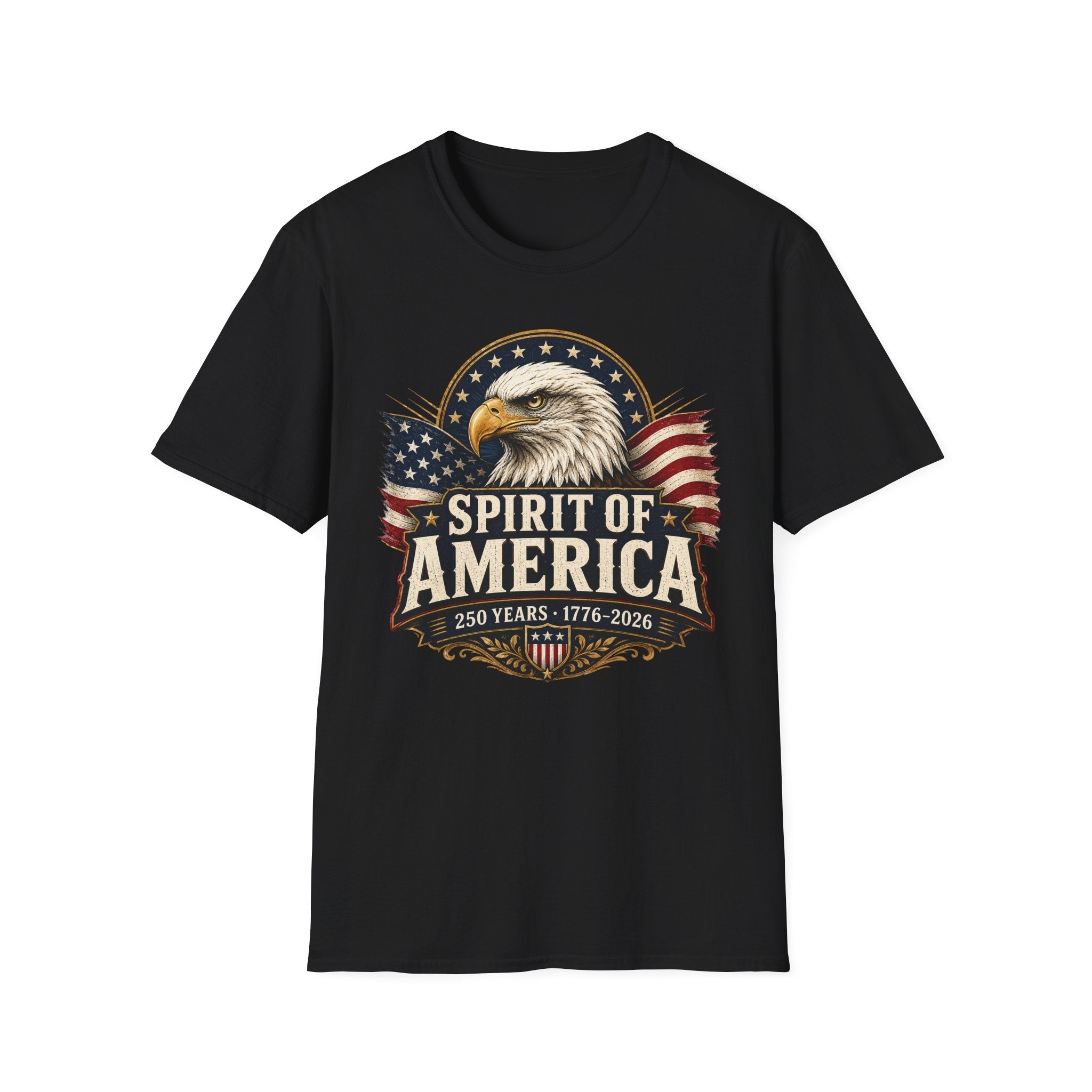 Spirit of America Patriotic Eagle T-Shirt – 250th Anniversary Edition | S–5XL